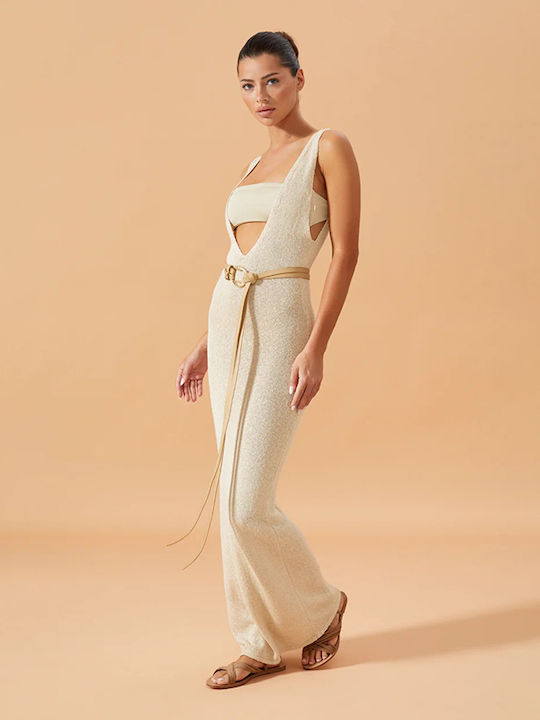 SweetFashion Φόρεμα Παραλίας Μπεζ