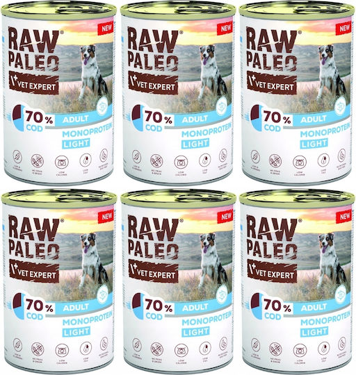VetExpert Paleo Nasses Hundefutter in Dose Diät Diät ohne Getreide 6x800gr
