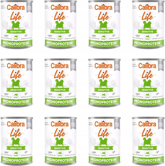 Calibra Hrană Umedă Pentru Câini Dietă Cu Carne Fără Cereale 12x400gr