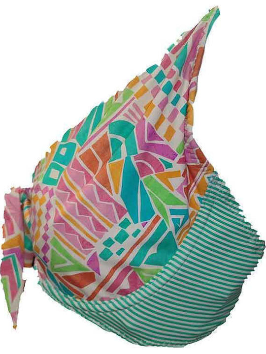 Bikini Bra F Cup White Green Orange And Pink