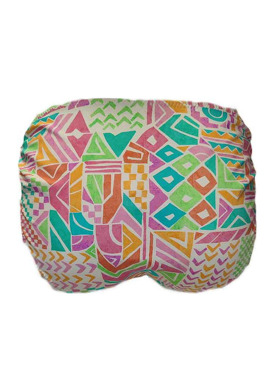 Bikini Slip High Waist with Laces White Green Orange and Pink