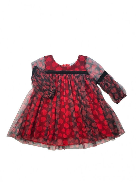Girls Tulle Red Dress G500