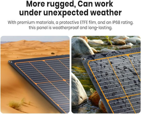 Flexsolar 120W Универсален Преносим и Сгъваем IP68 Слънчев Панел