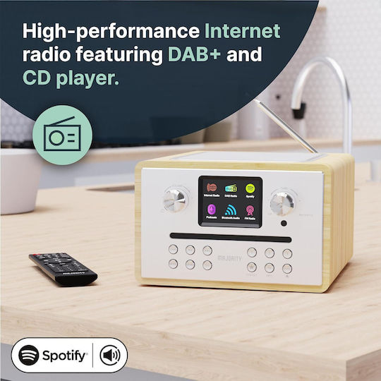 Majority Tragbares Radio-CD-Spieler mit Radio / CD / USB / Bluetooth