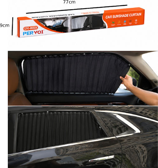 Pervoi Retractable Car Sun Protection Curtain Side Window Ctc-0632x 014527