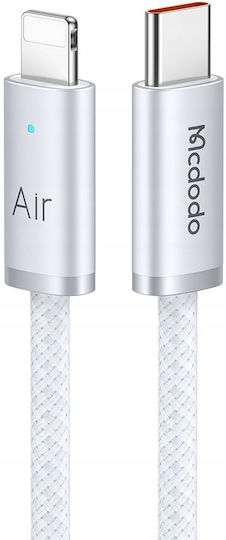 Mcdodo Cablu Lightning Usb-C Încărcare Rapidă Usb Tip C 36W 1M Led Negru