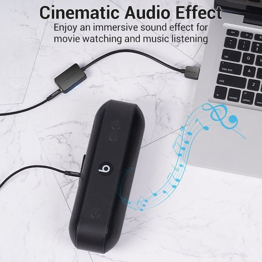 Vention Audio Converter Usb-a To 2×3.5mm 1.0m Cable Cdybf