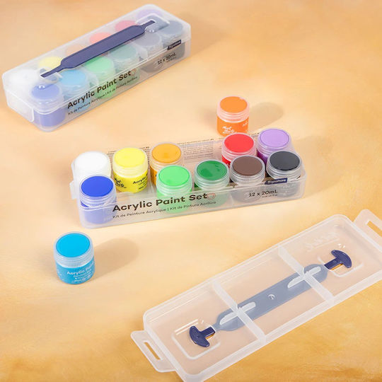 Mont Marte Acrylic Paint Set 12pcs X 20ml