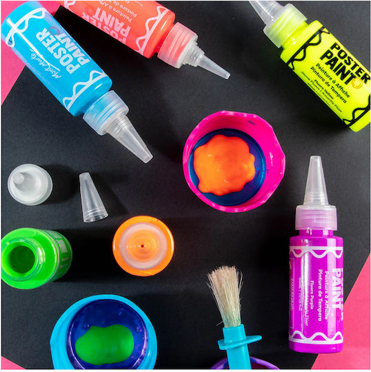 Mont Marte Fluoreszierende Temperafarben 6 Stück à 60ml