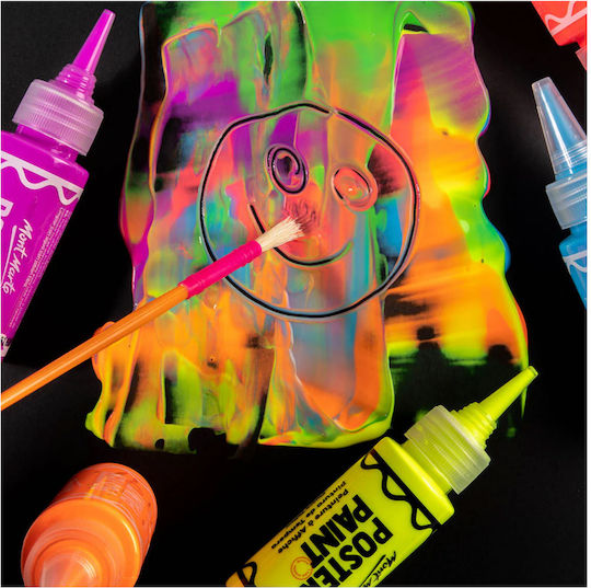 Mont Marte Fluoreszierende Temperafarben 6 Stück à 60ml