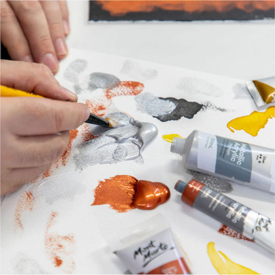 Mont Marte Metallic Acrylic Paint Set 12x36ml