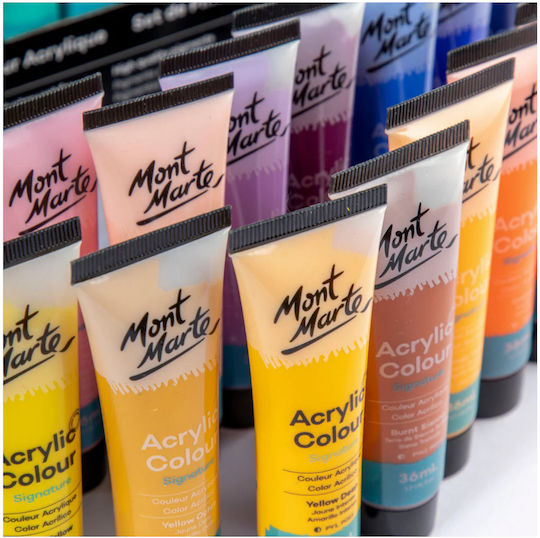 Mont Marte Studio Acrylfarben Malset 48 Stück 36ml