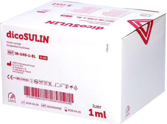 Zarys Insulin Syringe 1ml