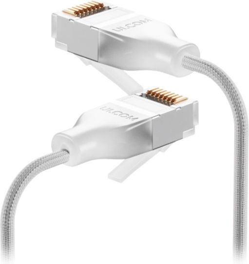 Ubiquiti U/UTP Cat.6a (Gigabit) Καλώδιο Δικτύου Ethernet 15m Λευκό