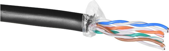 A-LAN U/UTP Cat.5e Network Cable Ethernet without Terminated Connectors 305m Black