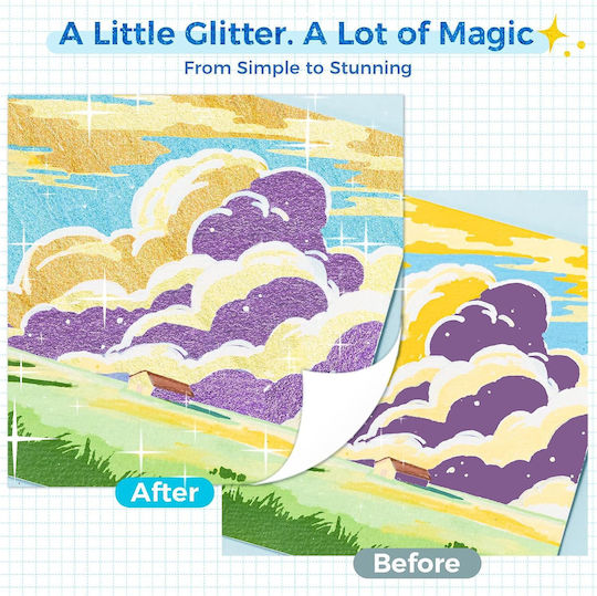 Ohuhu Markere de pictură Acrilic 3mm cu Glitter Set 24 Culori