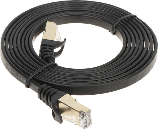 Unitek Flat U/UTP Cat.7 10Gbps Network Cable Ethernet 2m Black