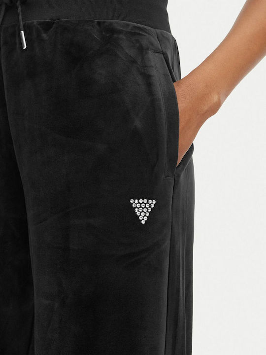 Панталон за спортен екип от велур Black
