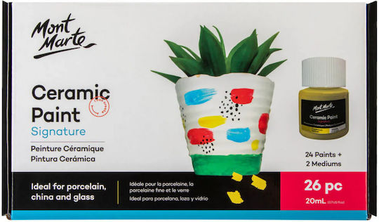 Mont Marte Set Vopsele Pentru Modelare Mont Marte 20ml 26 Bucăți