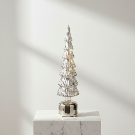 Beleuchtetes Weihnachtsdekorationen mit Bäumen Glas Baum 40cm