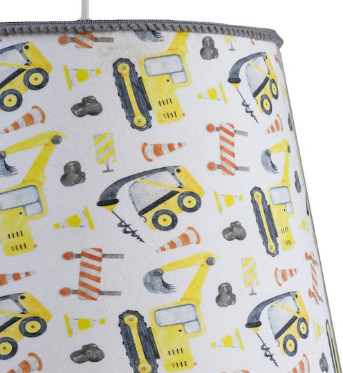 Single-Light Kids Ceiling Hanging Light with E27 Socket 35x20cm