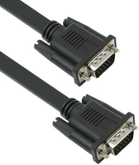 Кабел VGA мъжки - VGA мъжки Черен 1.5м (18140)