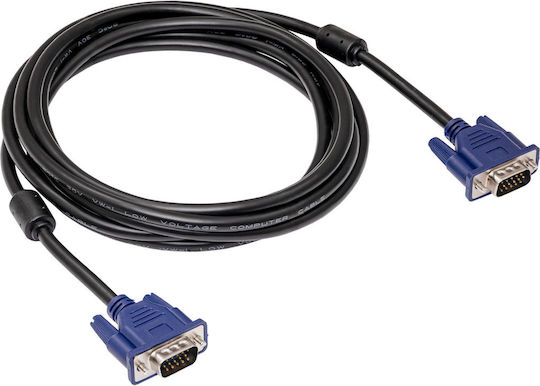 Akyga Kabel VGA-Stecker - VGA-Stecker Schwarz 3m (AK-AV-07)