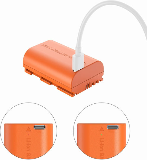 Smallrig 5407 Μπαταρία Canon Lp-e6p Usb-c Orange