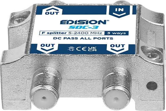 Edision 3 Ways F Διακλαδωτής SDC-3