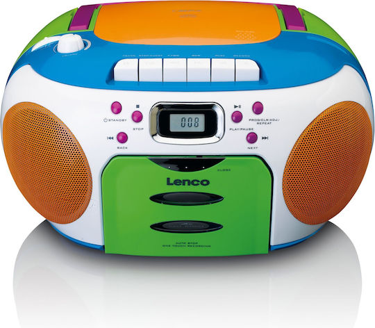 Lenco SCD-971 Portable Sound System With CD Cassette Player Radio Multicolour