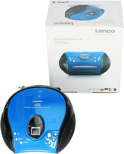 Lenco Sistem Portabil Audio Cu CD MP3 Radio Albastru