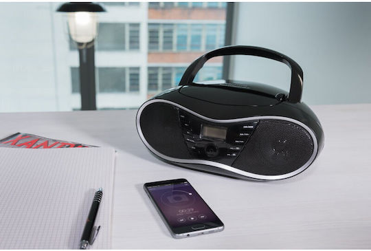 GoGEN Portable Sound System with Bluetooth CD USB Radio Black