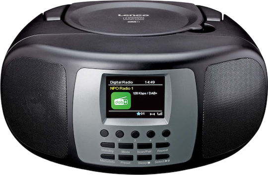 Lenco Tragbares Radio-CD-Spieler mit Radio Bluetooth CD-Schwarz