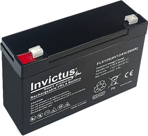 Invictus Батерия UPS с Капацитет 12Ах и Напрежение 6V 07.02.0177 1бр