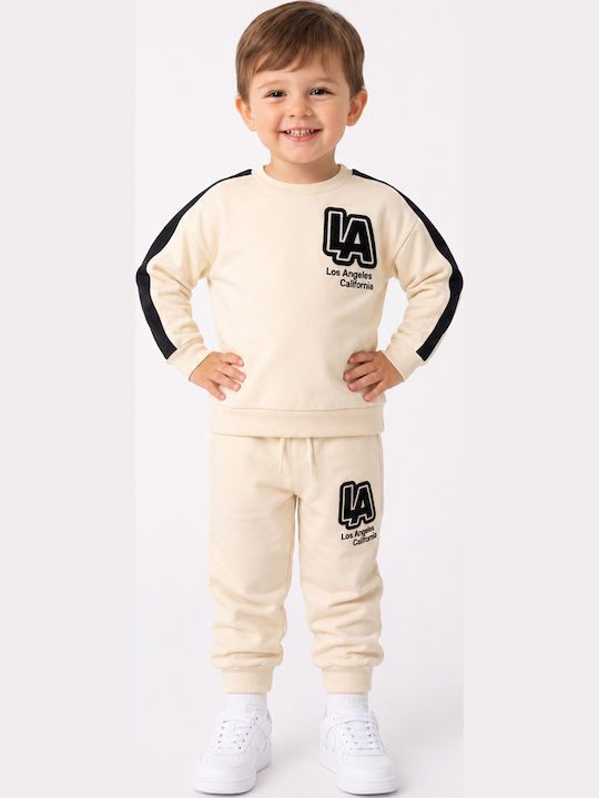 Trax Sweatpants Set Cream