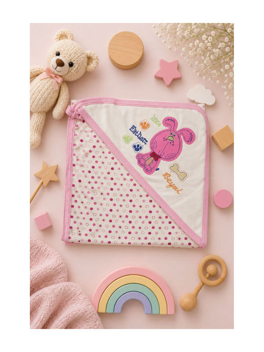 Esthisis Cotton Flannel Swaddle Blanket Pink 95x80cm