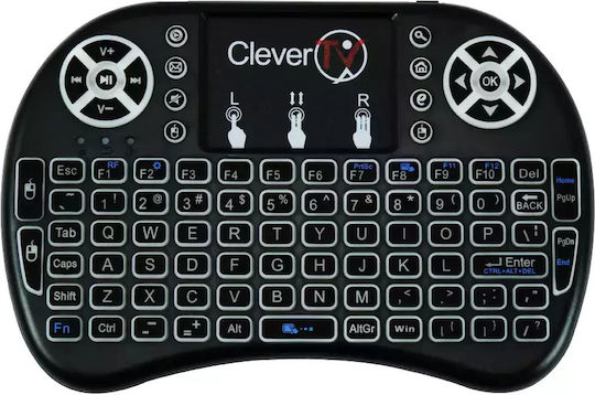 CleverTV Wireless Keyboard with Touchpad English US
