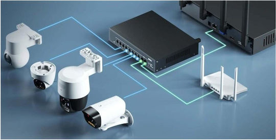 Imou SF110P-65 L2 PoE Switch with 10 Ethernet Ports and 10 SFP Ports