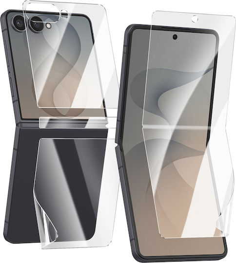 Avizar Set Mit 4 Flexiblen Hydrogel Displayschutzfolien Für Galaxy Z Flip 8 Transparent