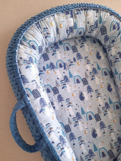 BabyValia Baby- und Kinderkissen Nest Blau