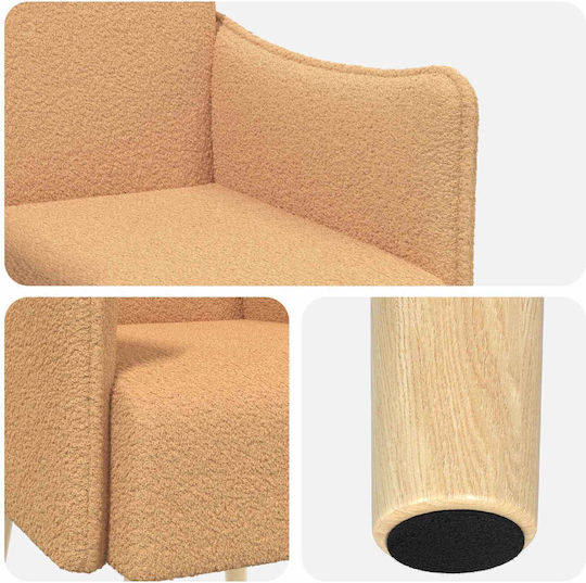 Relax Armchair 60x65x76cm Beige Relax Armchair 60x65x76cm Beige