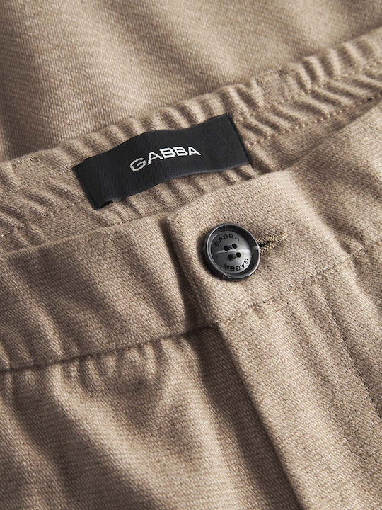 Monza Men's Trousers Elastic Brown