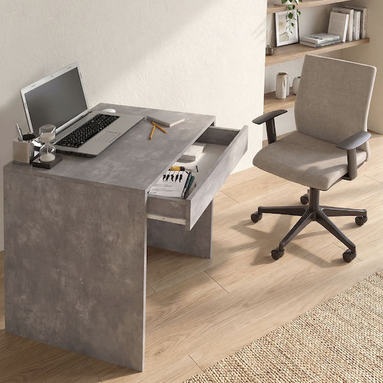 Mida Wooden Desk Grey Concrete 72x60x73.8cm