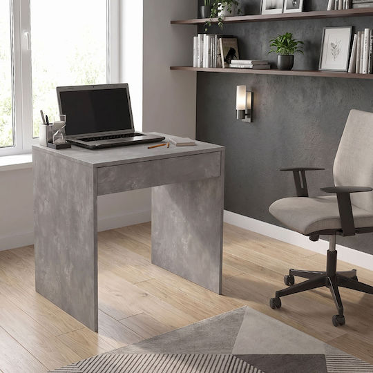 Mida Wooden Desk Grey Concrete 72x60x73.8cm