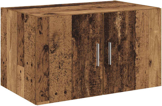 Wall Cabinet Aged Wood 70x42.5x225cm