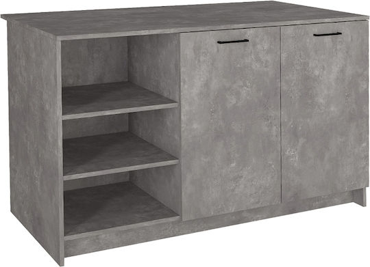 Megapap Küchenschränke Set Wand- und Boden Grau 150x70x91,8cm