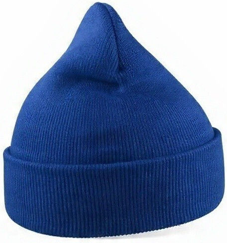 863 Beanie Männlicher Strickmütze in Blau