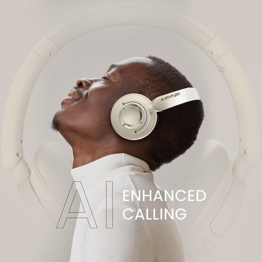 HiFuture FutureTour X Ασύρματα / Ενσύρματα Over Ear Ακουστικά με 35 ώρες Λειτουργίας Μπεζ