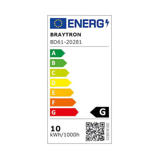 Braytron LED Kommerzielle Lineare Beleuchtung Decke 10W Dimmbar Warm- bis Kaltweiß
