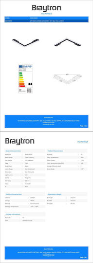Braytron LED Kommerzielle Lineare Beleuchtung Decke 20W Dimmbar Warmweiß